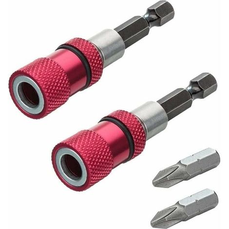 Magnetischer Bithalter Mit Tiefenanschlag, 1/4-zoll-bohrfutter, Schraubenschlüssel Mit Magnetischem Schnellwechselschaft