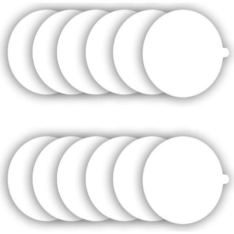 Ersatzscheiben Für Flohfallen, 18 Cm, Selbstklebende Ersatzpads Für Die Meisten Modelle Von Flohfallen Für Den Innenbereich, Packung Mit 12 Stück.