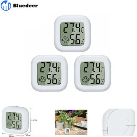 Mini-lcd-digitalthermometer Und -hygrometer Für Den Innenbereich, Tragbares, Hochpräzises Temperatur- Und Feuchtigkeitsmessgerät (-50 °c Bis 70 °c, 10 % Bis 99 % Relative Luftfeuchtigkeit), Guazh
