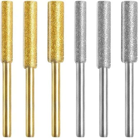 Diamant-kettensägenkettenschärfer, Zubehör Zum Schärfen Von Kettensägenketten, Hochharte Titan-schleifscheibe, 6 Schleifscheiben In 3 Verschiedenen Größen Zum Schärfen Und Schleifen.