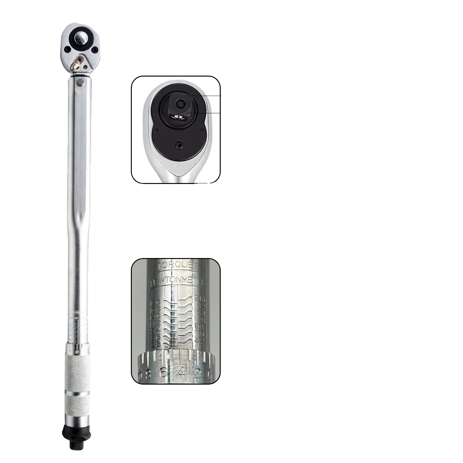 Drehmomentschlüssel, 1/2-zoll-antrieb, Bereich 28–210 Nm, 1 Stück