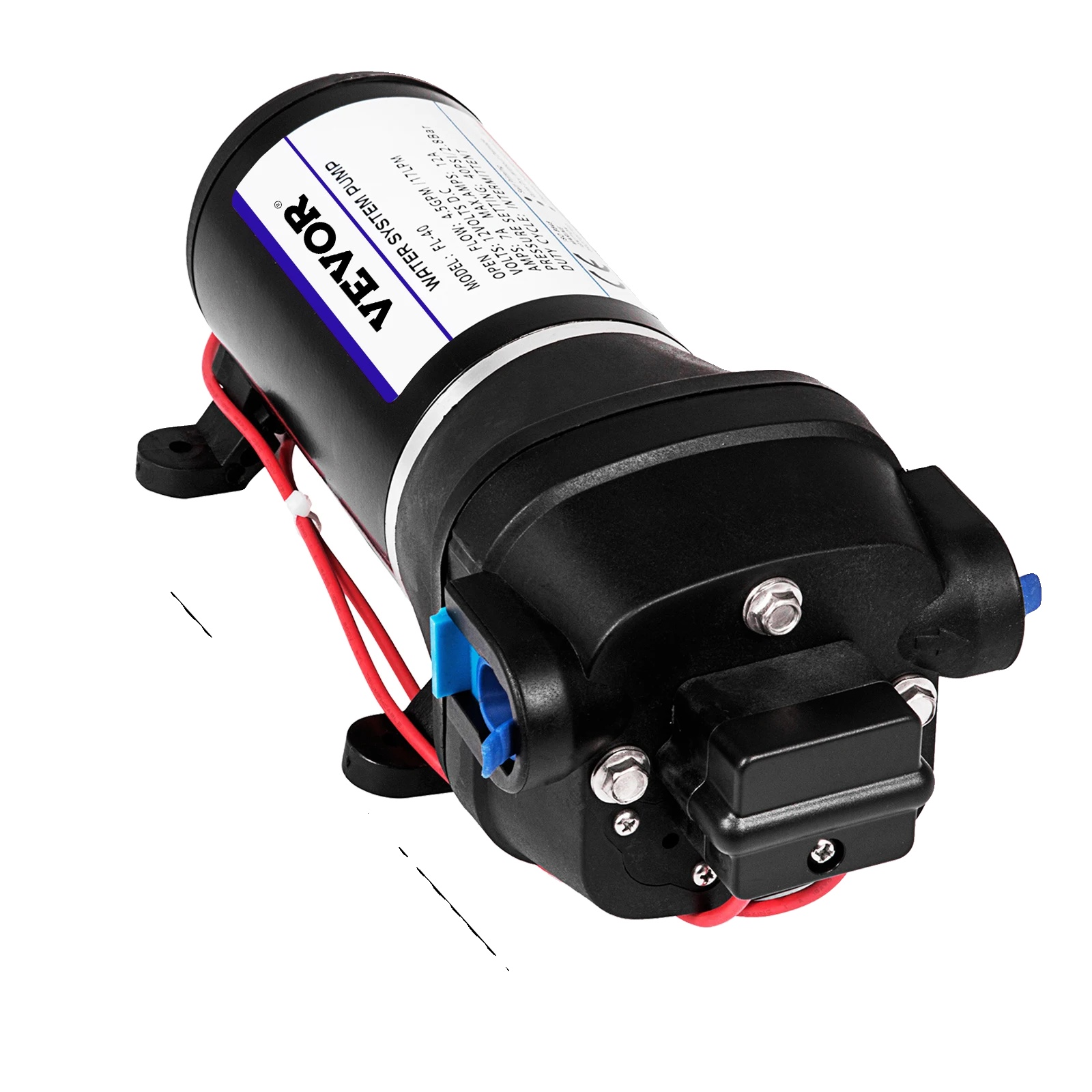 Membranwasserpumpe, Selbstansaugend, Fördermenge 17 L/min, Fl-40, Eu