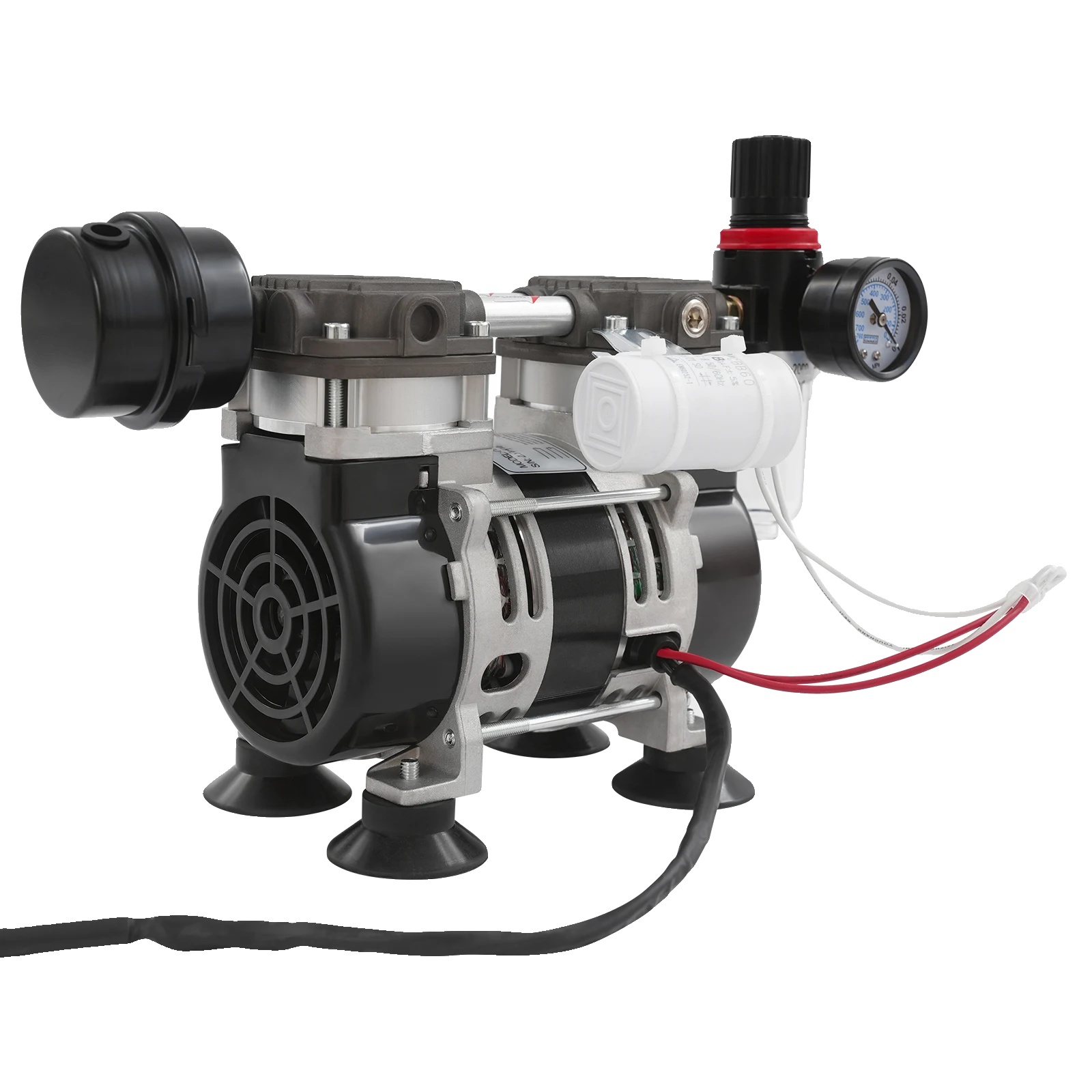 Industrielle Ölfreie Vakuumpumpe, 230 W, 1400 U/min, 2,8 Bar (40 Psi), 58 L/min (12,76 Gal/min), 11 X 17,5 X 14,9 Cm (4,33 X 6,88 X 5,86 Zoll)