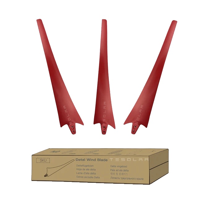 Windflügel, Robuste Nylonkonstruktion, Optimale Leistung, 3-teiliges Set, Rote Flügel