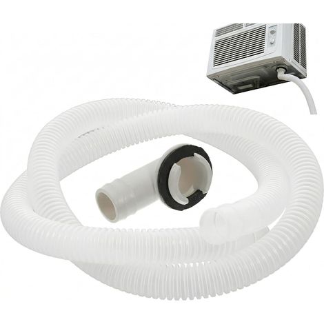 Klimaanlagen-ablaufset, 1 M Flexibler Schlauch Ø 1,8 Cm, 2,8 Cm Winkelverbinder, Auslaufschutzdichtung, Für Mobile Klimaanlagen Und Wärmepumpen