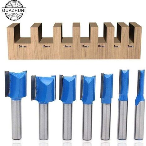 Holzfräser (durchmesser 6–20 Mm), 8 Mm Schaft, Blau