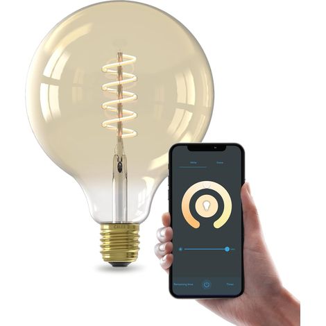 G125 E27 Wifi 7w Dimmbare Glühbirne Mit Glühfaden, Warmweiß 1800-2700k, Für Den Innenbereich