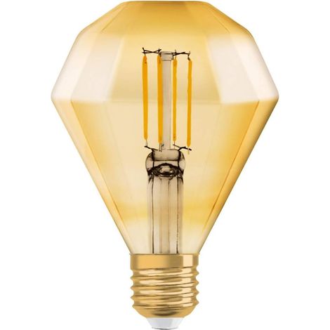 E27 Diamantförmige Led-glühbirne, Goldfarben, 4,5 W, Warmweiß (2500 K), Für Den Innenbereich