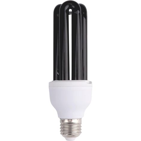 E27 40w Uva 365nm Cfl Schwarzlichtbirne Mit Pc-glas Für Halloween-partys Und Dekorationen