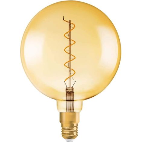 E27 Led-glühbirne, 200 Mm, Gold, Spiralglühfaden, 5 W, 2000 K, Für Den Innenbereich