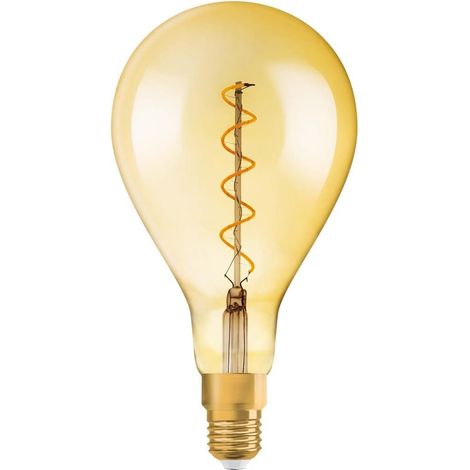E27 Led-glühbirne Mit Spiralfaden, Sonderform, 160 Mm, Bernsteinfarbenes Gold, Warmweißes Licht (2000 K), 5 W, Für Den Innenbereich