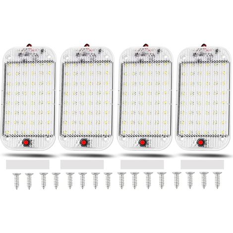 Stück 12v Led-lichtschalter Aus Aluminium Für Camping, Auto, Van, Boot, Garage