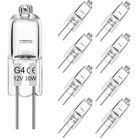 10 G4 12v 10w Dimmbare Warmweiße Halogenlampen Für Dunstabzugshauben Und Kronleuchter