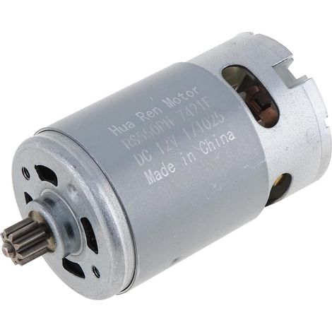 Rs550 12v Gleichstrommotor, 9-zahn-getriebe, Hohes Drehmoment Für Bohrmaschinen
