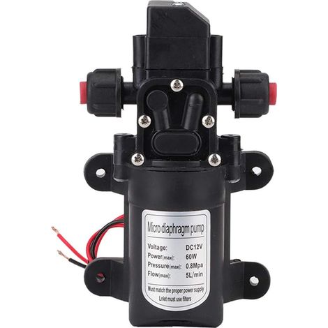12-v-membranwasserpumpe, 116-psi-druckschalter, 5 L/min Fördermenge, Für Camping, Boot Und Auto