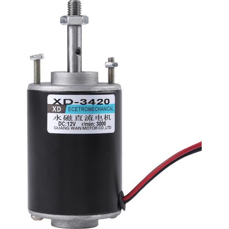 12v/24v Permanentmagnet-gleichstrommotor, Hohe Drehzahl (3500 U/min), Geräuscharm (im Uhrzeigersinn/gegen Den Uhrzeigersinn), Für Diy-generatoren