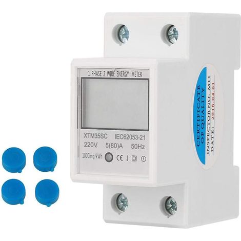 2p 220v 5-80a Digitalstromzähler Für 35mm Din-schienenmontage