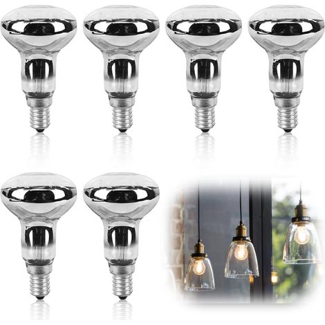 6er-pack E14 R50 40w Warmweiße Dimmbare Glühbirnen Für Lavaleuchten
