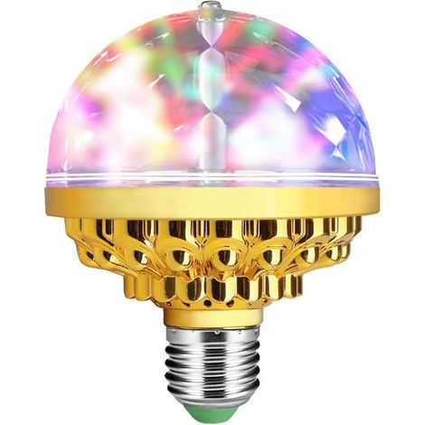 E27 6w Rgb Led-lampe, 360 Grad Drehbar, Bühnenbeleuchtung Für Disco-partys