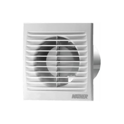 Wandlüfter Ø100 Mm, Geräuscharm 26 Dba, Durchflussmenge 78 M³/h, Rückschlagventil, Für Badezimmer