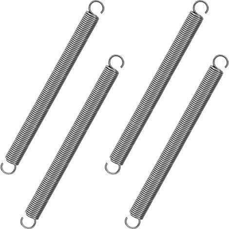 120 Mm Zugfedern Mit Haken, Edelstahlfedern, 1,2 Mm Drahtdurchmesser, 10 Mm Außendurchmesser, 3,2 Kg Zugkraft, 4 Stück