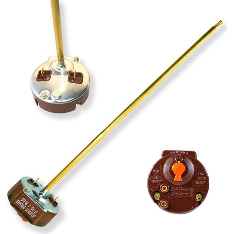Verstellbarer 270 Mm Bipolarer Stabthermostat Mit Manuellem Sicherheitsschalter Für Elektrische Und Solare Warmwasserbereiter