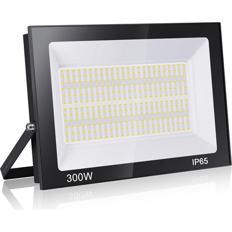 Superheller 300-w-led-außenstrahler, 30 Km Leuchtweite, Ip65 Wasserdicht – Warmweiß (3000 K)