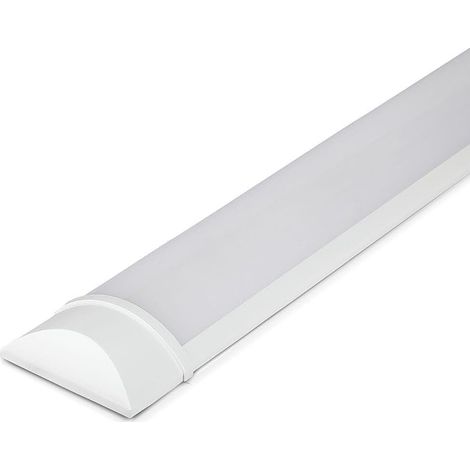 2er-pack Led-streifen, 120 Cm Lang, 40 W, Samsung-chip, 6400 K Kaltweiß, 4800 Lm, Rechteckige Deckenleuchte, Led-röhrenleuchte, Schutzart Ip20, Geeignet Für Decke, Garage Und Werkstatt