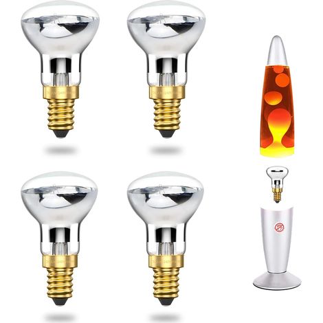 Bonlux 25w E14 Lavalampe Glühbirne R39 Reflektor Lavalampe Glühbirne 25w E14 R39 Lavalampe Glühbirne (4 Stück)