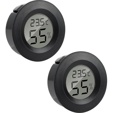 2-teiliges Thermometer-/hygrometer-set, Digitales Lcd-display, Für Den Innenbereich/babyzimmer