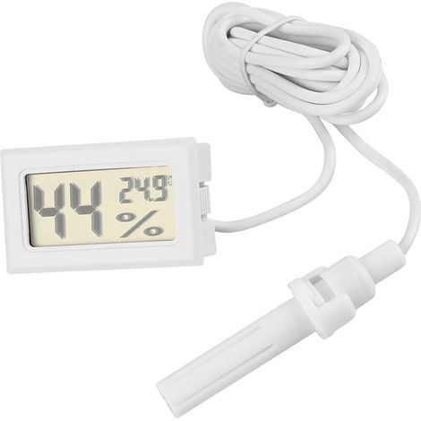 Thermometer-hygrometer Mit Externer Sonde, Lcd-display Für Innen- Und Außenbereich, Für Reptilien Und Terrarien