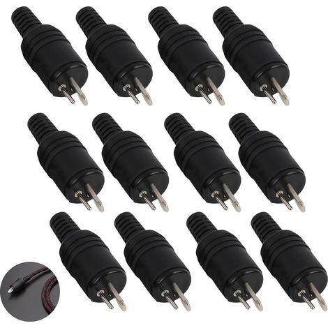 12 Din-lautsprecherstecker, 2-poliger Stecker, Schraubanschluss, Lötfrei, Hifi-lautsprecherkabel