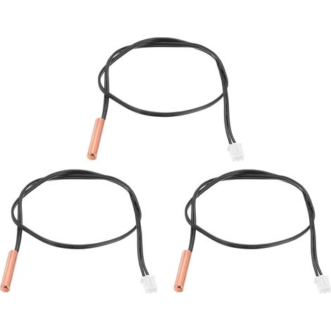 Stück Thermosonde, Ntc 10k Kupfer, 35 Cm Kabel, Xh2.54-2p Anschluss Für Klimaanlage/backofen