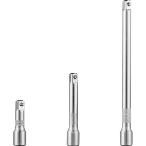 3-teiliges 1/2"-steckschlüssel-verlängerungsset, Chrom-vanadium-stahl, 75–250 Mm, Kfz-mechaniker