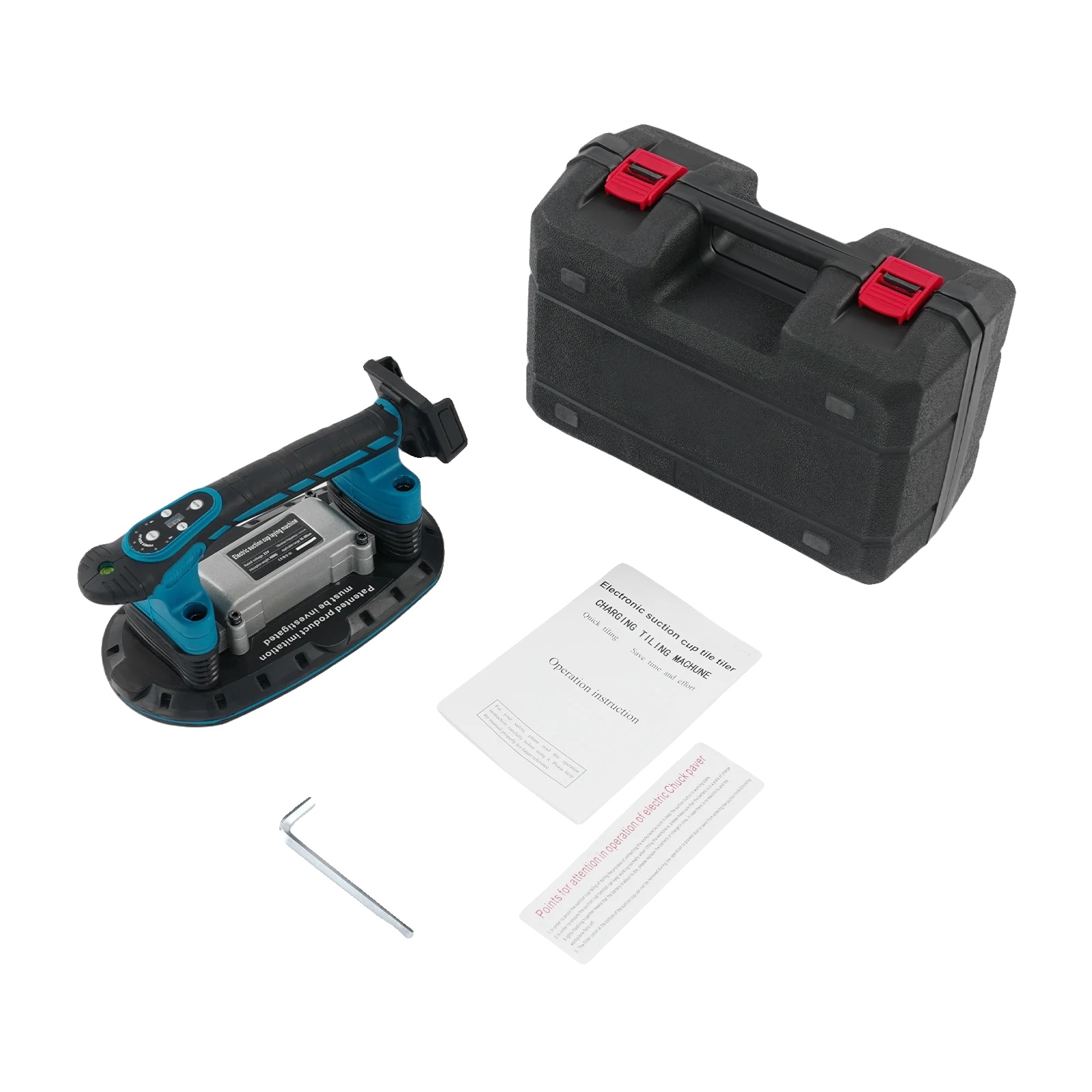 Fliesenrüttler, Doppelfunktion Mit Saugfunktion, Digitale Steuerung, Blau