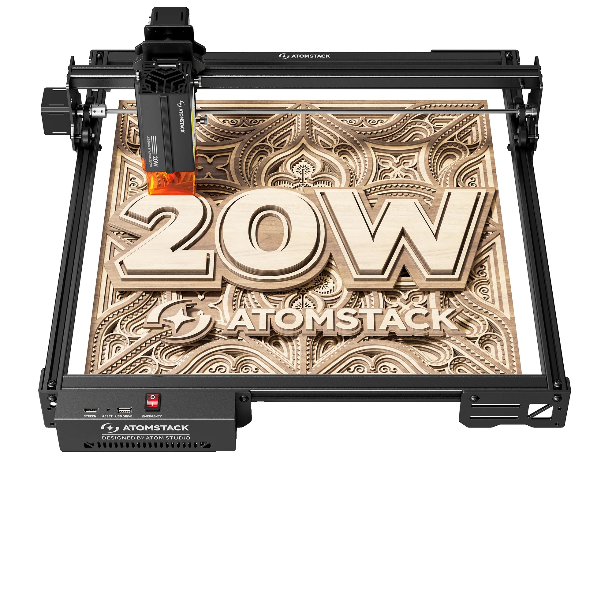 Lasergravierer, Hohe Präzision, Einfache Einrichtung, A20 Pro V2, Eu-stecker