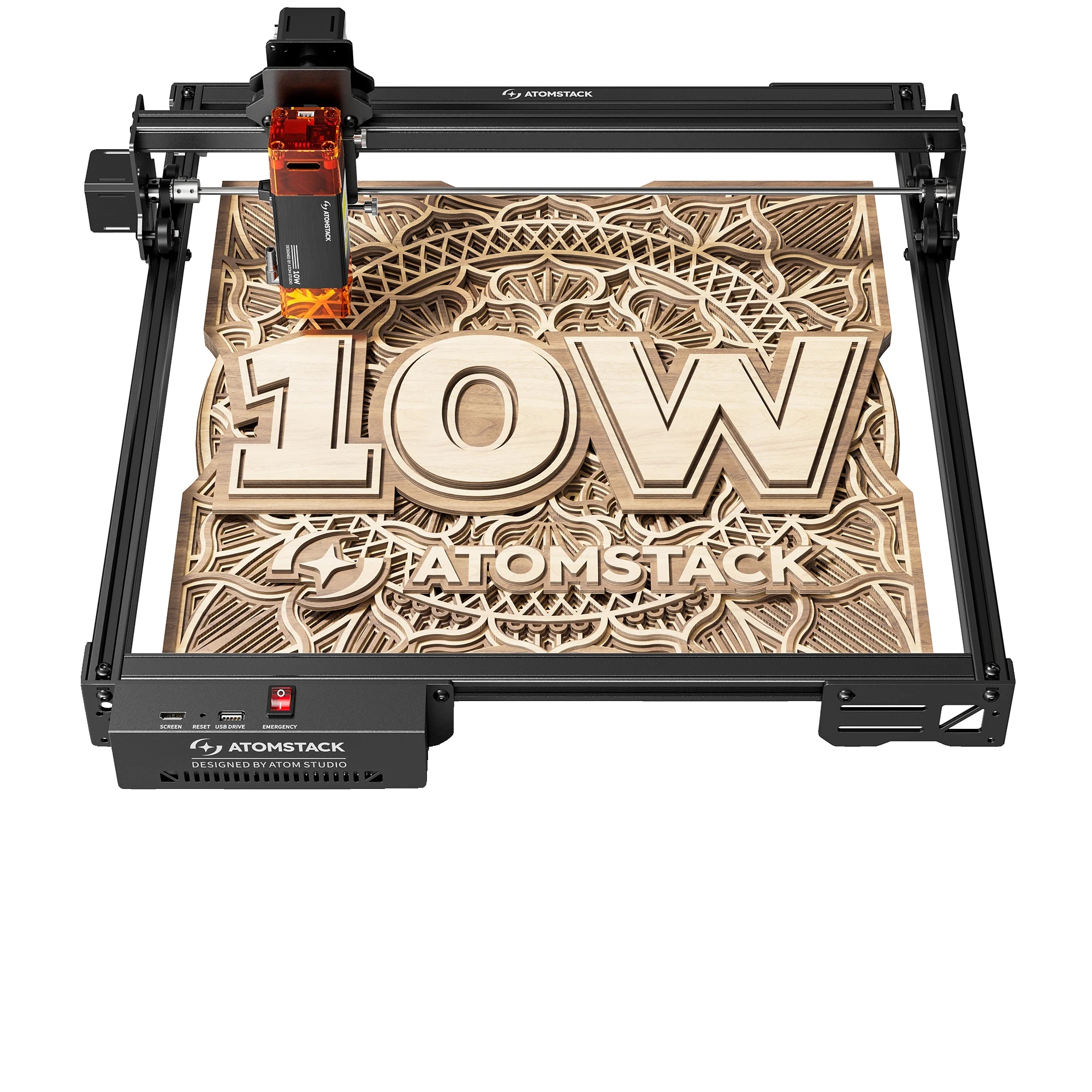 Graviermaschine, 10-w-laser, Augenschutzdesign, A10 Pro V2, Eu-stecker