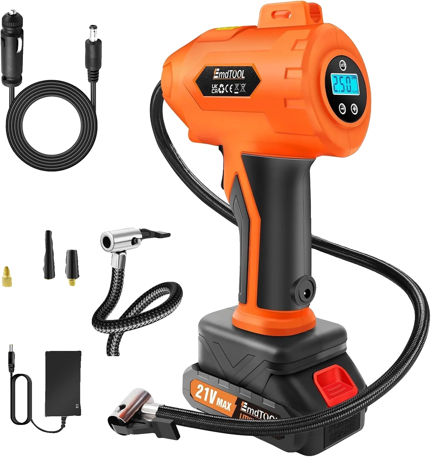 Kabellose Reifenpumpe, Elektrischer 180-psi-luftfüller
