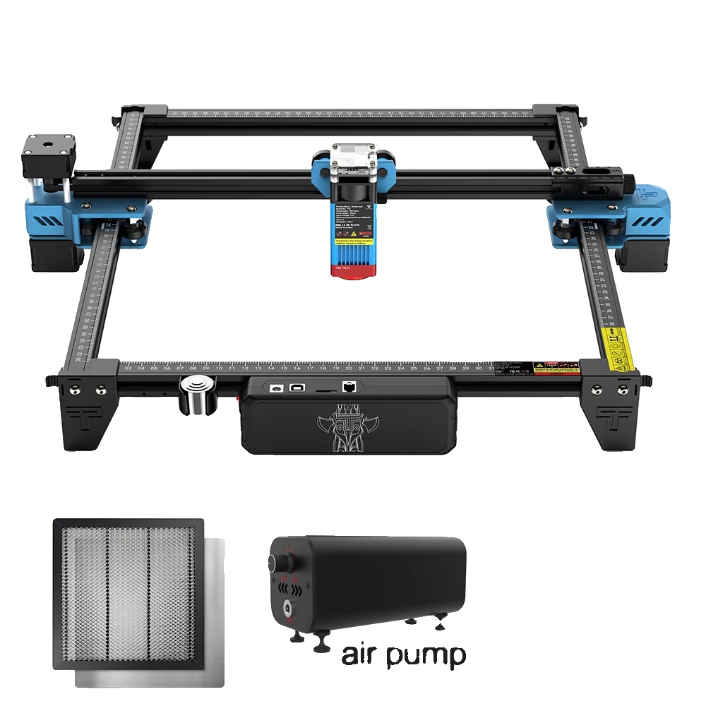 Cnc-lasergravierer, Präzisionsgravur, Breite Materialkompatibilität, 3-teiliges Set, Eu-d, Tts-55 Pro-c