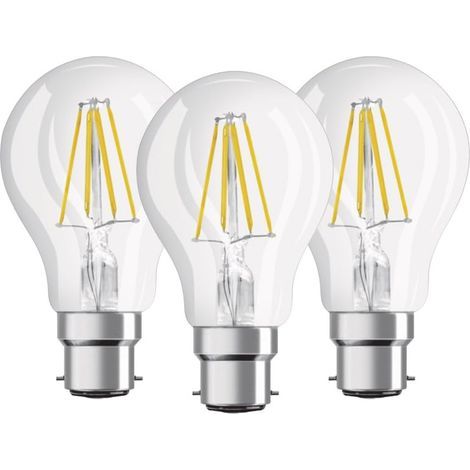 3er-pack Standard-led-glühlampen – B22-sockel – 8 W (entspricht 60 W) – Warmweiß (2700 K)