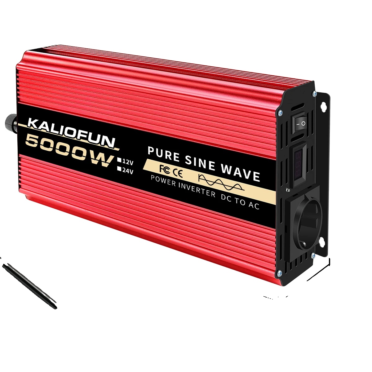 Reiner Sinus-wechselrichter, 220 V Wechselstromausgang, Ce-zertifiziert, 24 V, 5000 W, 220 V, 50 Hz