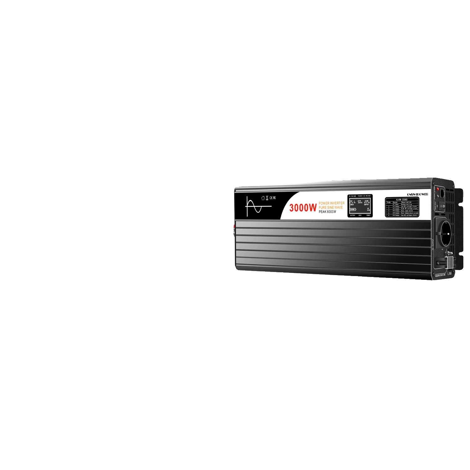 Wechselrichter, Reine Sinuswelle, Intelligenter Lüfter, Sp-3000l-1-a, 12 V, 230 V-a