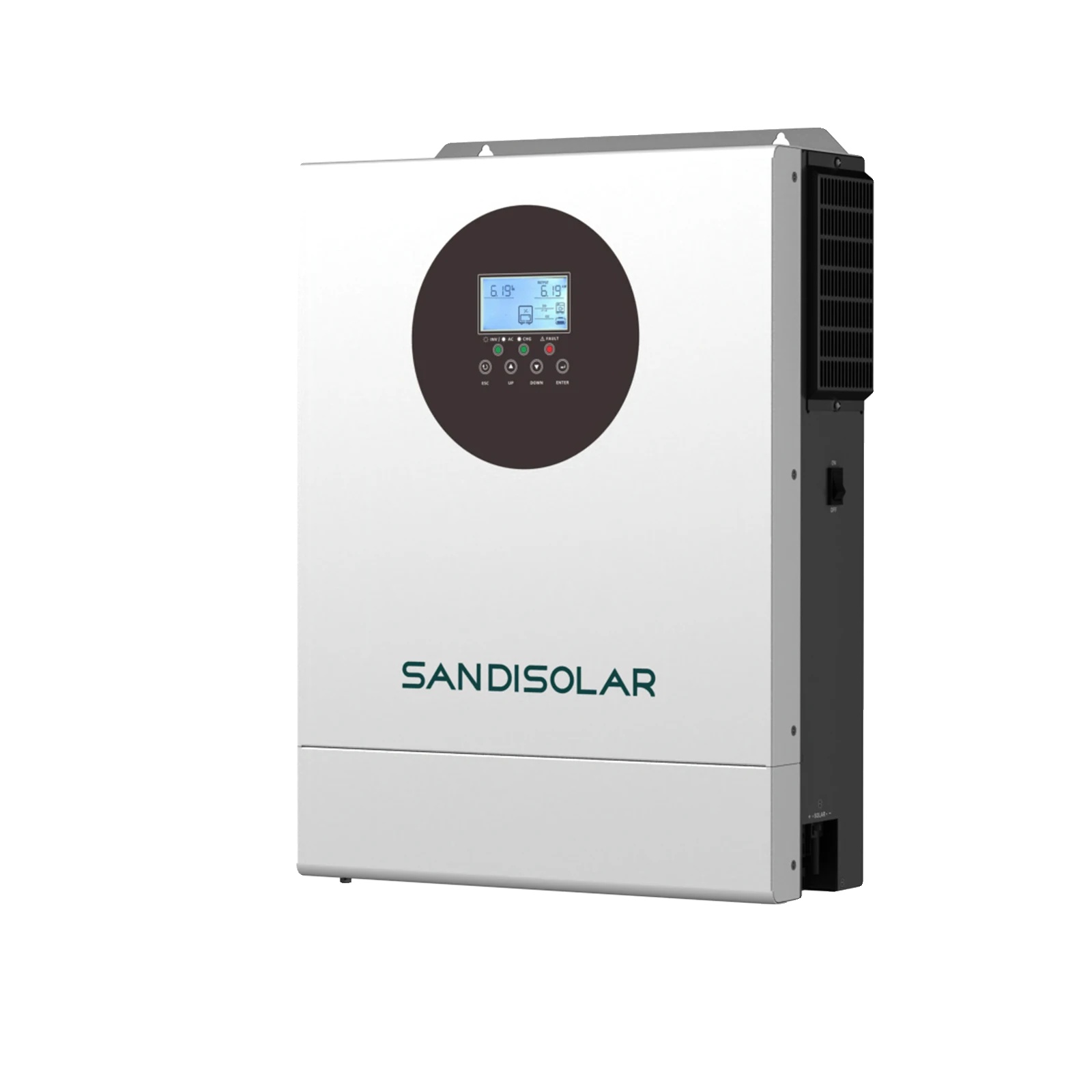 Hybrid-solarwechselrichter, Reiner Sinuswellenausgang, Integriertes Wlan, 6,2 Kw, 230 V, 48 V