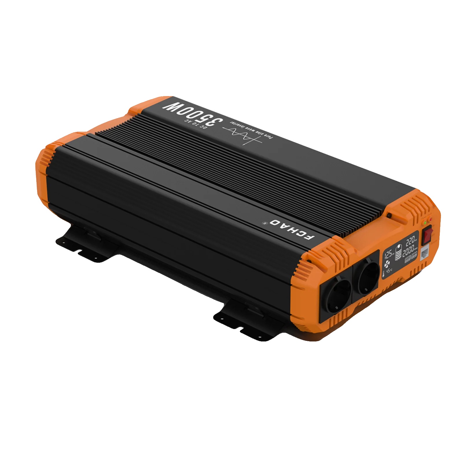 Wechselrichter, Reine Sinuswelle, Lcd-display, 3500 W – 24 V, Europa, 220–240 V