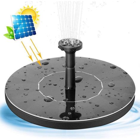 Verbesserte Solarbrunnenpumpe Für Vogeltränken Mit 9 Düsen, 1,4 W, Für Garten, Teich, Schwimmbad, Aquarium Und Den Außenbereich (batterie Nicht Im Lieferumfang Enthalten).