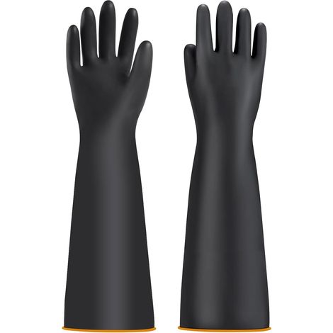 Industrielle Chemikalienschutzhandschuhe – Langlebiger Und Wasserdichter Schutz Für Becken – Säure- Und Laugenbeständig