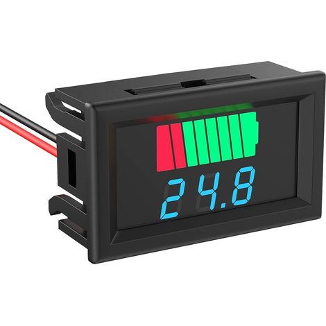 Batterietester, 2-in-1 Batteriekapazitäts- Und Spannungstester 12 V, 24 V, 36 V, 48 V, 60 V, 72 V, Led-digital-batteriekapazitätstester Für Golfwagen, Auto, Wohnmobil – Blaues Display