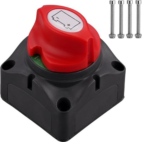 12–48 V, 275 A Hauptschalter, Batterietrennschalter Ein/aus Mit Kupferanschlüssen, Ip45 Wasserdicht Für Auto, Boot, Wohnwagen, Wohnmobil, Quad, Utv, Lkw