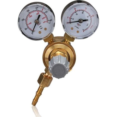 Alovze Mini Druckregler, Druckminderer, Argon-/co₂-/stickstoff-gasdruckregler Für Mig/mag/wig-schweißen 315 Bar – Gold