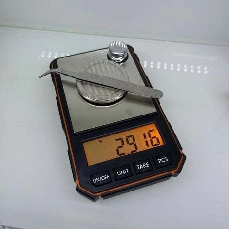 0,001 G Tragbare Elektronische Digitalwaage Mini-präzisions-profi-taschenwaage Milligramm 50 G Kalibriergewicht - Orange